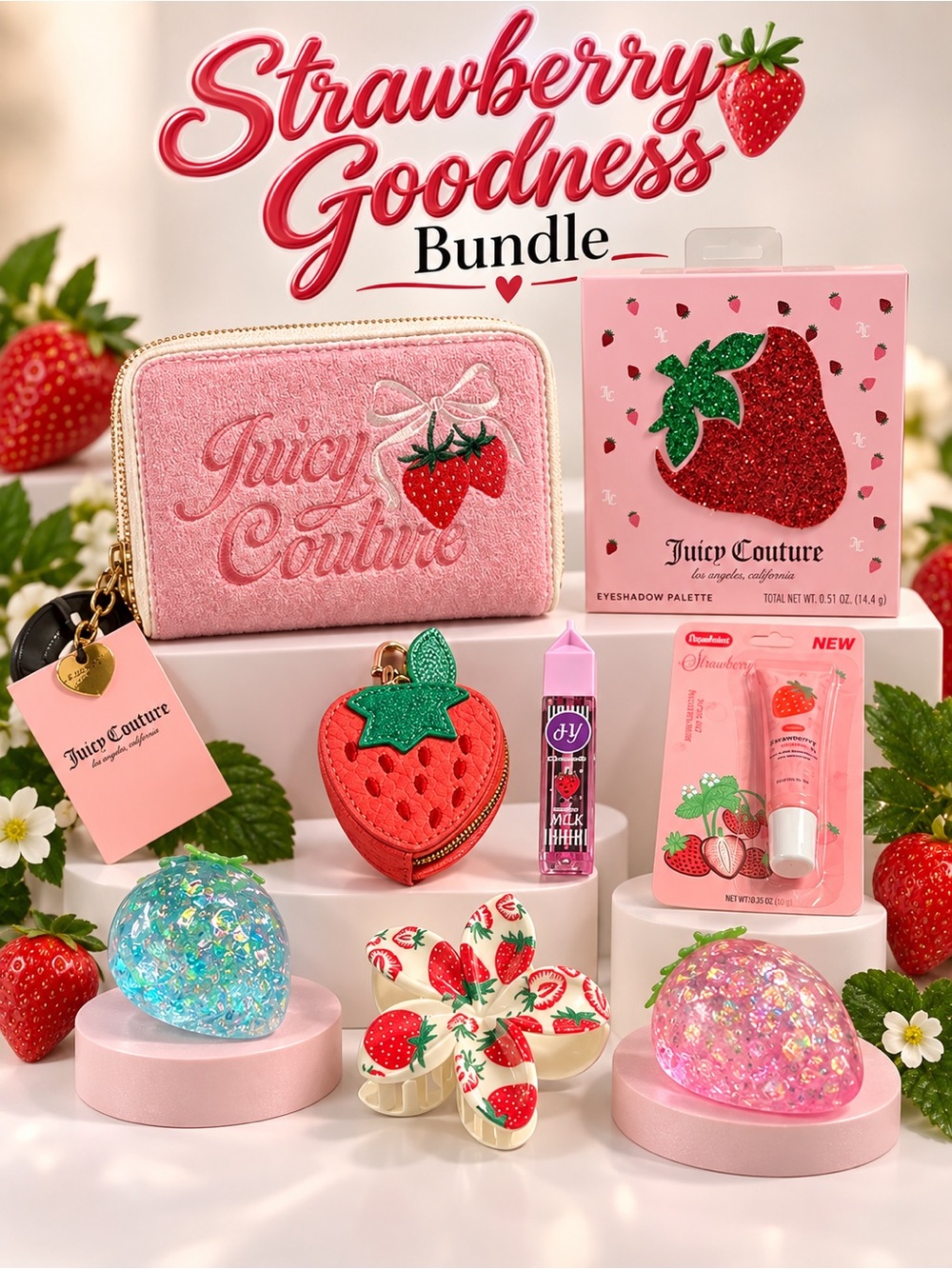 8 Piece Strawberry Theme Bundle - All New